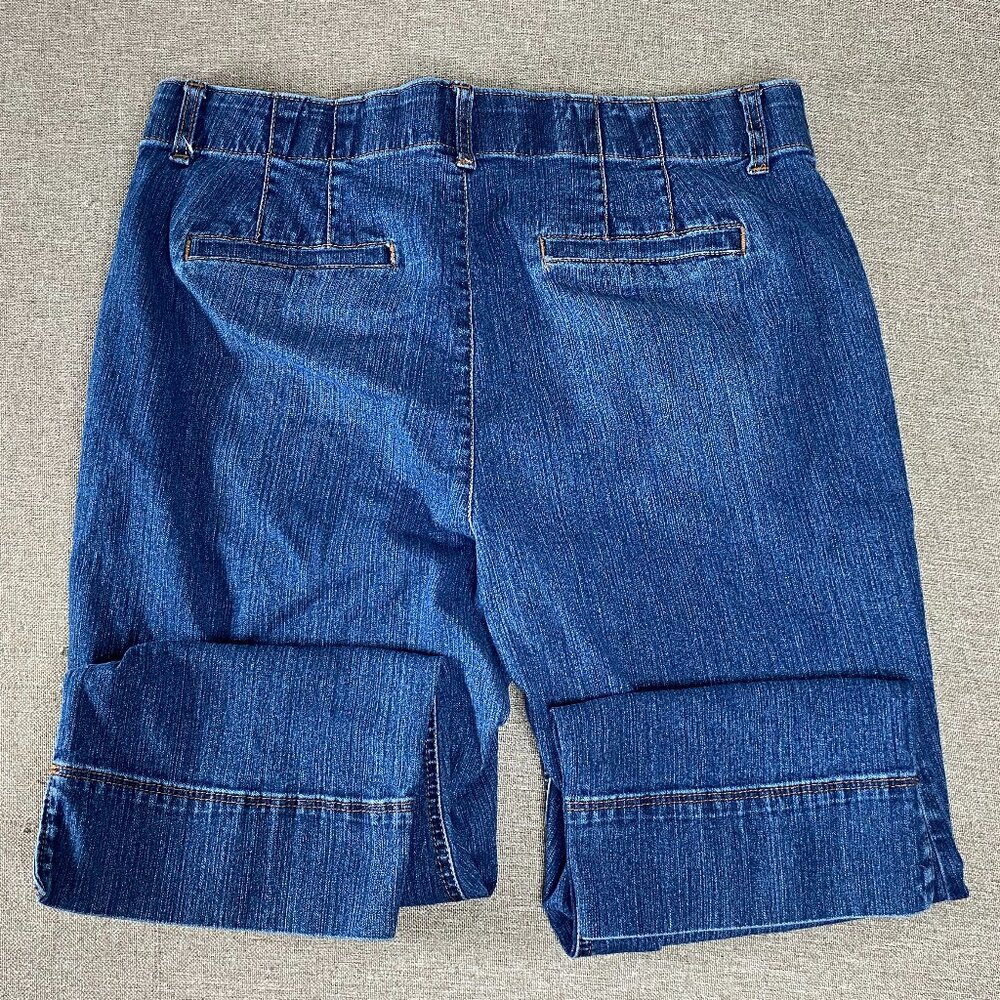 Gloria Vanderbilt Capri Denim Jeans Women's 12 Mid Rise Blue Casual Pants - Picture 6 of 14